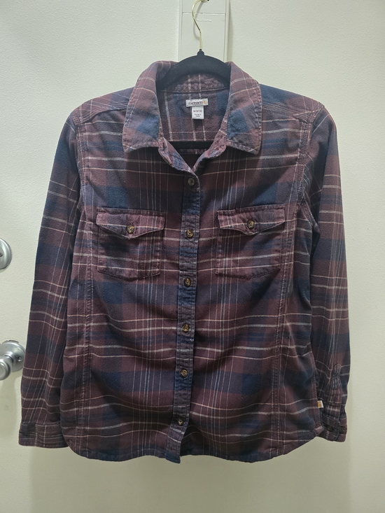 Carhartt Tops - Carhartt Women's Plaid Button-Down Flannel Shirt